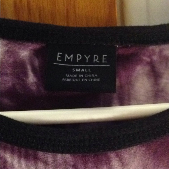 Purple tie die crop top - Picture 3 of 3